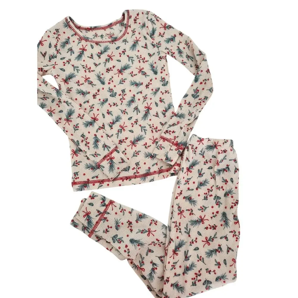 6 Laura Ashley holly print pajamas